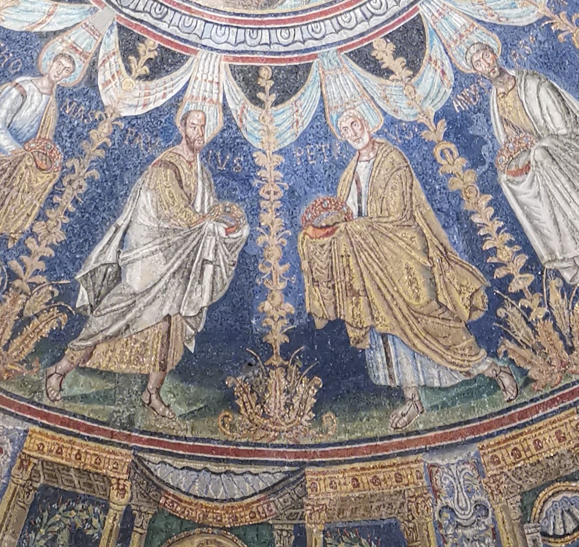 Il battesimo di Gesù, da Ravenna